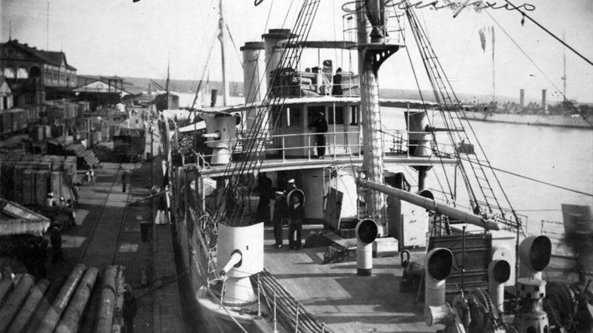 Barcos de todo tipo llegaban a los muelles de Tampico a inicios del siglo XX